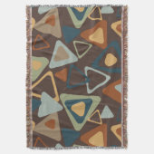 ブランケット(ミッドセンチュリー三角形モダン) スローブランケット (正面縦)