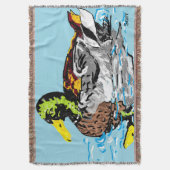 ブランケット/池の鴨 スローブランケット (正面縦)