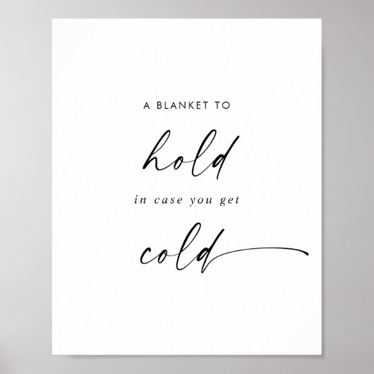 ブランケモダンットをスクリプトで結婚式の引き出物記号を保持 ポスター (正面)