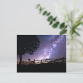 ブランコから宇宙を見る ポストカード (スタンド正面)
