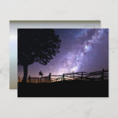 ブランコから宇宙を見る ポストカード (正面/裏面)