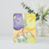 ブランコで夢を見る ポストカード (スタンド正面)