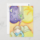 ブランコで夢を見る ポストカード (正面/裏面)