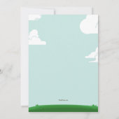 ブランコで楽しく招待状 招待状 (裏面)