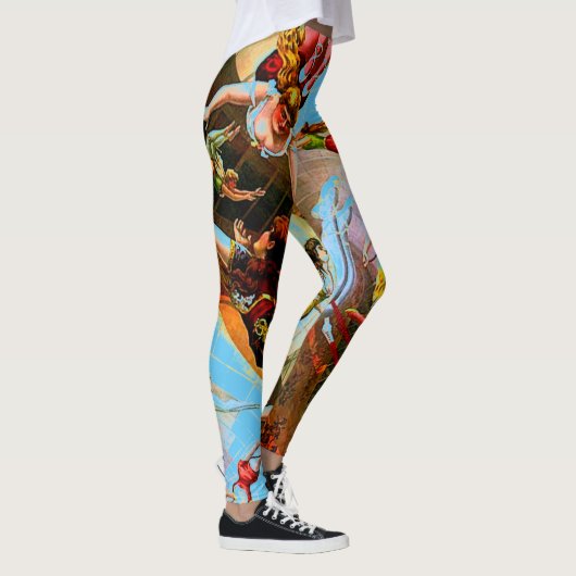 ブランコの曲芸師の体育専門家のヨガによってはランニングが喘ぎます レギンス (右)