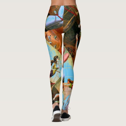 ブランコの曲芸師の体育専門家のヨガによってはランニングが喘ぎます レギンス (裏面)