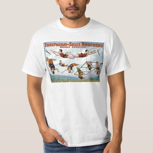 ブランコ曲芸師/Forepaugh及びSelleの兄弟 Tシャツ (正面)