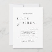 ブランコ・イネグロQRインビタシオンデ・ボダ 招待状 (正面)