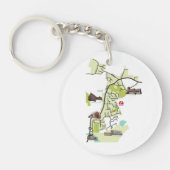 ブランサムマップ付きアクリルキーリング キーホルダー (正面)