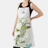 ブランサム地図エプロン エプロン (インサイチュ)