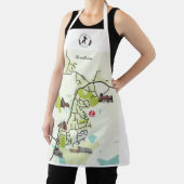 ブランサム地図エプロン エプロン (インサイチュ)