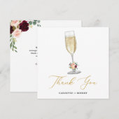 ブランシュとバブル ブライダルシャワー 感謝カード (正面/裏面)