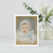 ブランシュポンティヨンとしてベビー1872年(パステル紙上) ポストカード (スタンド正面)