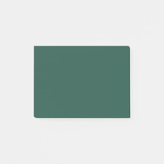ブランズウィックグリーン無地のカラー ポストイット (正面)
