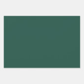 ブランズウィックグリーン無地のカラー ラッピングペーパーシート (正面)