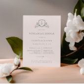 ブランズウィック結婚クレストリハーサルディナー招待状 案内状