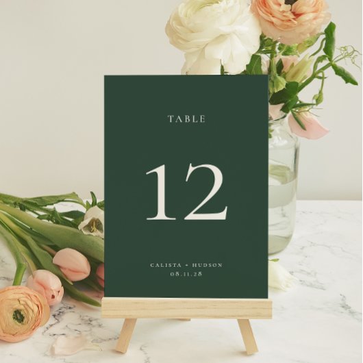 ブランズウィック グリーン テーブル ナンバー カード