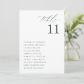 ブランズウィック グリーン 席札カード 招待状 (スタンド正面)