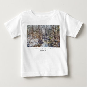 ブランソン秋クリークウィンタースノーパインタリートドラー ベビーTシャツ