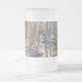 ブランソン秋クリークウィンタースノーパインタリーフロステッドG フロストグラスビールジョッキ (中央)