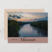 ブランソン・ミズーリの鳥瞰図 ポストカード (正面/裏面)