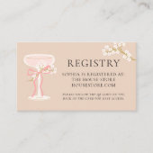 ブランチおよびバブリーブライダルシャワーのレジストリカード 名刺 (正面)
