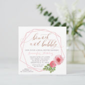 ブランチおよび快活なブライダルシャワーの招待 招待状 (スタンド正面)