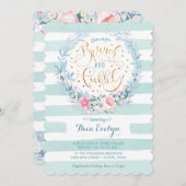 ブランチおよび快活な花のブライダルシャワーの招待状 招待状 (正面/裏面)