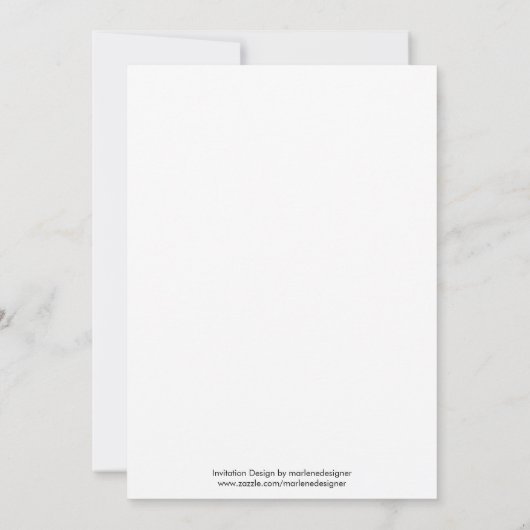 ブランチおよび快活な誕生日の招待状 招待状 (裏面)