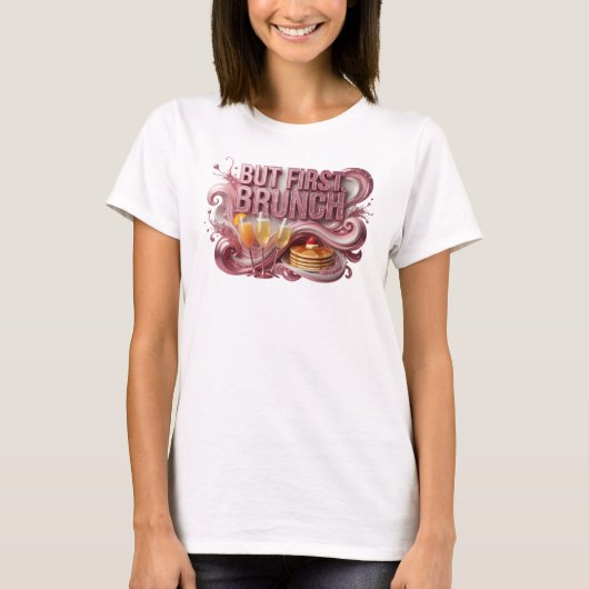 ブランチから始めよう 赤 Tee Tシャツ (正面)