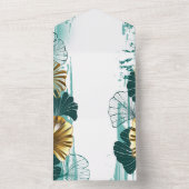 ブランチとゴールデン葉ズGinko Biloba オールインワン招待状 (内側)