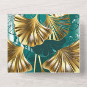 ブランチとゴールデン葉ズGinko Biloba オールインワン招待状 (裏面)