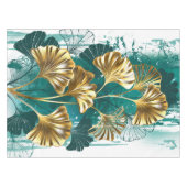 ブランチとゴールデン葉ズGinko Biloba テーブルクロス (正面(横))