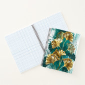 ブランチとゴールデン葉ズGinko Biloba ノートブック (内部)