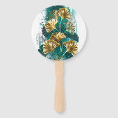 ブランチとゴールデン葉ズGinko Biloba ハンドファン (裏面)