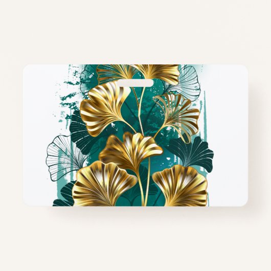 ブランチとゴールデン葉ズGinko Biloba バッジ (正面)