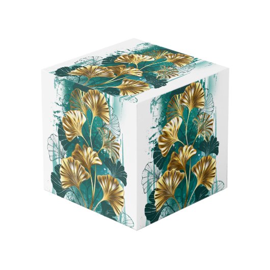 ブランチとゴールデン葉ズGinko Biloba フォトキューブ (正面アングル)