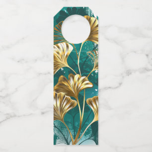 ブランチとゴールデン葉ズGinko Biloba ボトルネックタグ