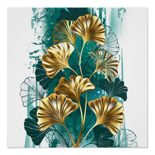 ブランチとゴールデン葉ズGinko Biloba ポスター (正面)