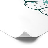 ブランチとゴールデン葉ズGinko Biloba ポスター (角)