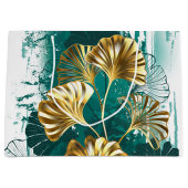 ブランチとゴールデン葉ズGinko Biloba ラージペーパーバッグ (正面)