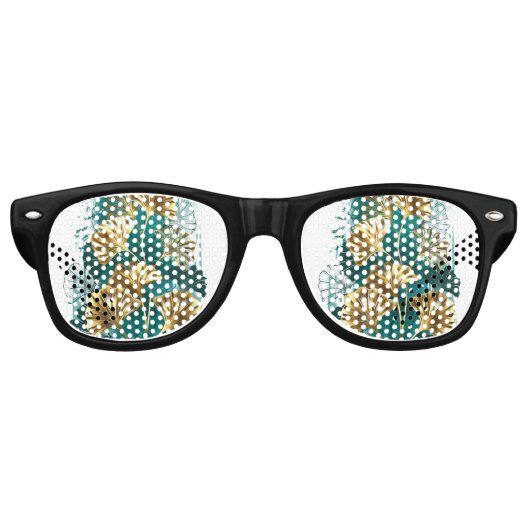 ブランチとゴールデン葉ズGinko Biloba レトロサングラス (正面)