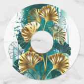 ブランチとゴールデン葉ズGinko Biloba ワイングラスタグ (裏面)