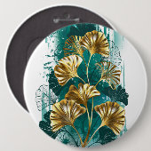 ブランチとゴールデン葉ズGinko Biloba 缶バッジ (正面&裏面)