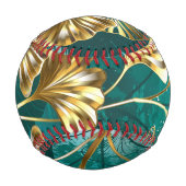 ブランチとゴールデン葉ズGinko Biloba 野球ボール (裏面)