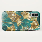 ブランチとゴールデン葉ズGinko Biloba Case-Mate iPhoneケース (裏面(横))
