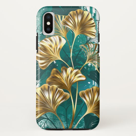 ブランチとゴールデン葉ズGinko Biloba Case-Mate iPhoneケース (裏面)