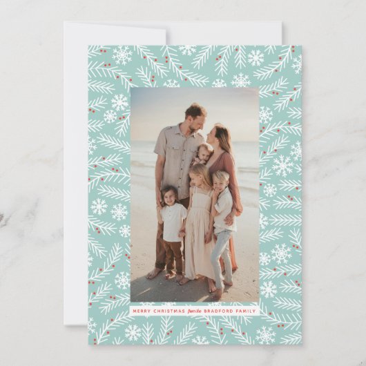 ブランチとスノーフレークフレームホリデークリスマス (正面)