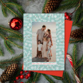 ブランチとスノーフレークフレームホリデークリスマス