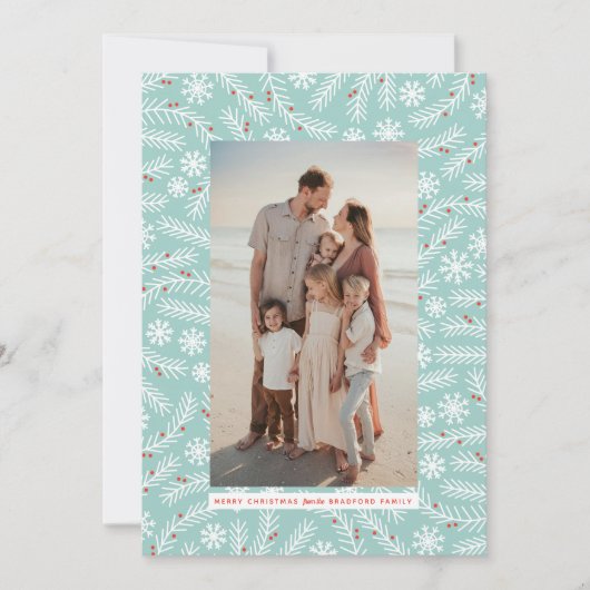 ブランチとスノーフレークフレームホリデークリスマス (正面)